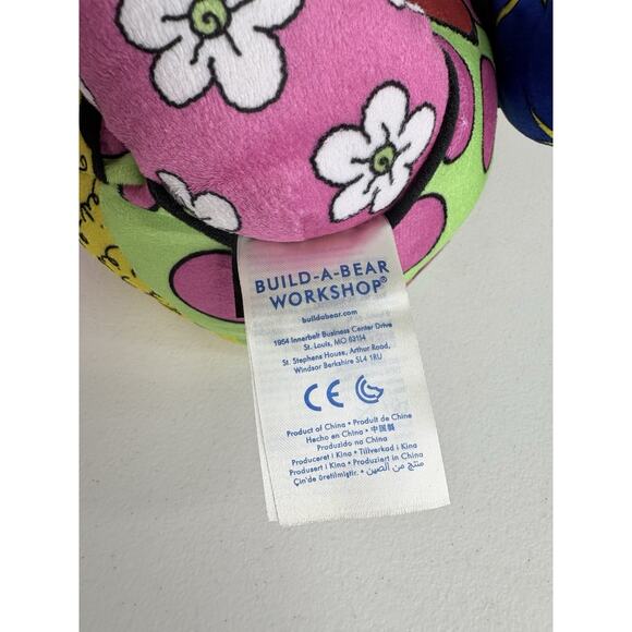 Build-A-Bear Romero Britto Teddy Bear Plush Colorful Pop Art Limited Edition - Picture 7 of 10